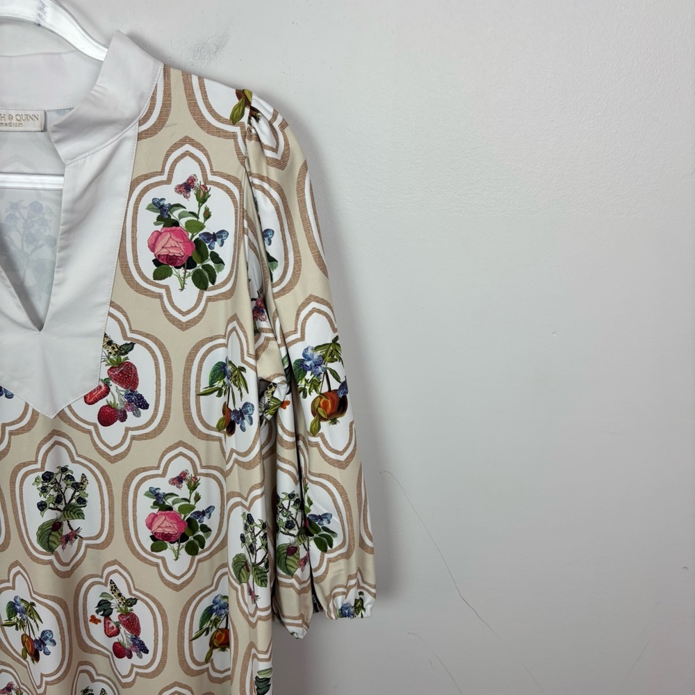 SMITH & QUINN The Brooks Dress Fruit Patch Italian Matte Stretch Fabric - Picture 3 of 9